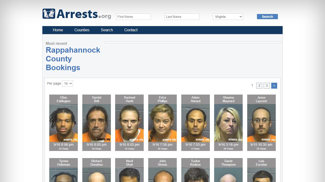 Rappahannock County Arrests and Inmate Search